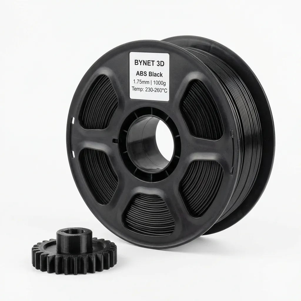 Пластик для 3D принтера BYNET3D ABS Carbon Fiber Black (BN_ABSCF_BK)