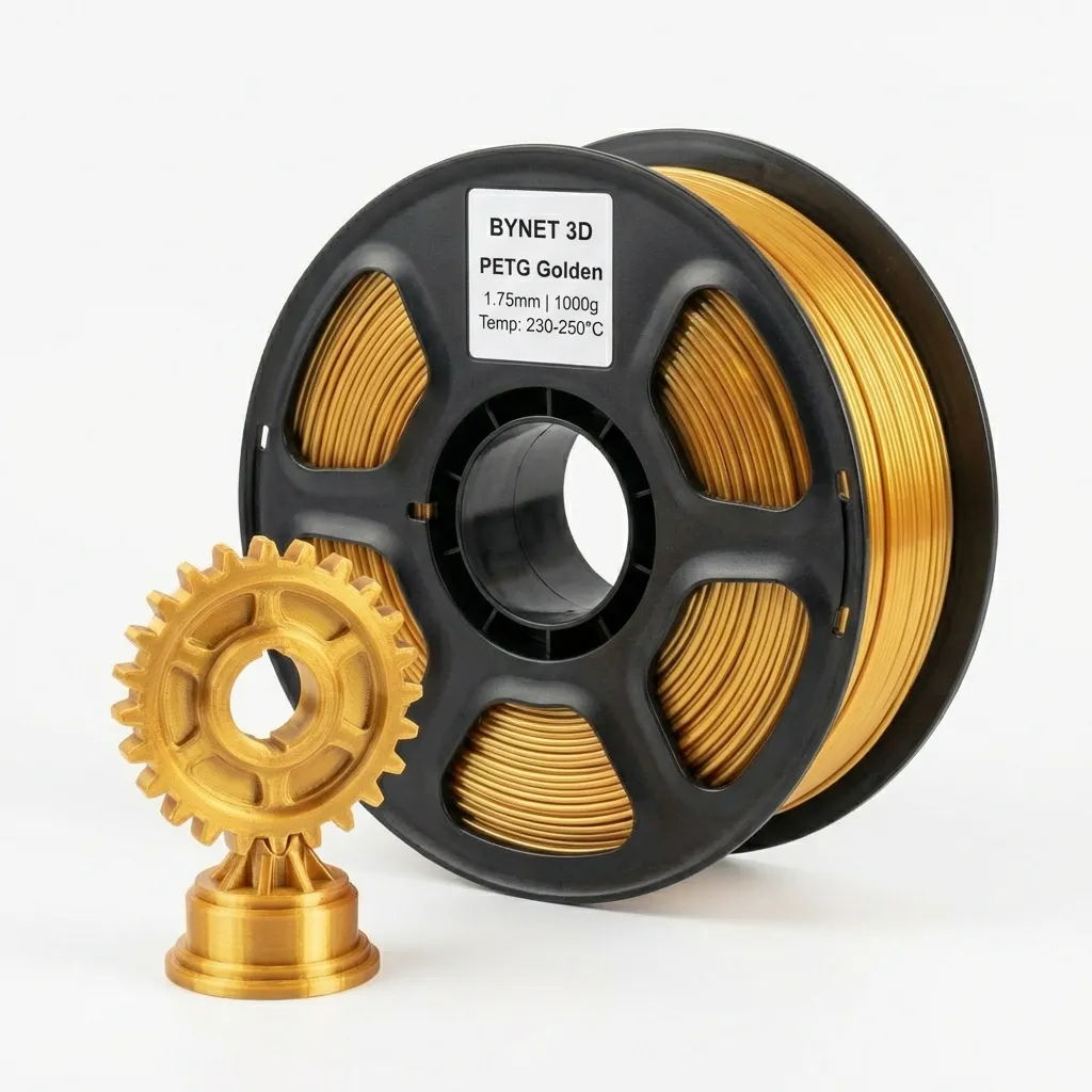 Пластик для 3D принтера BYNET3D PETG Gold (BN_PETG0_GD)