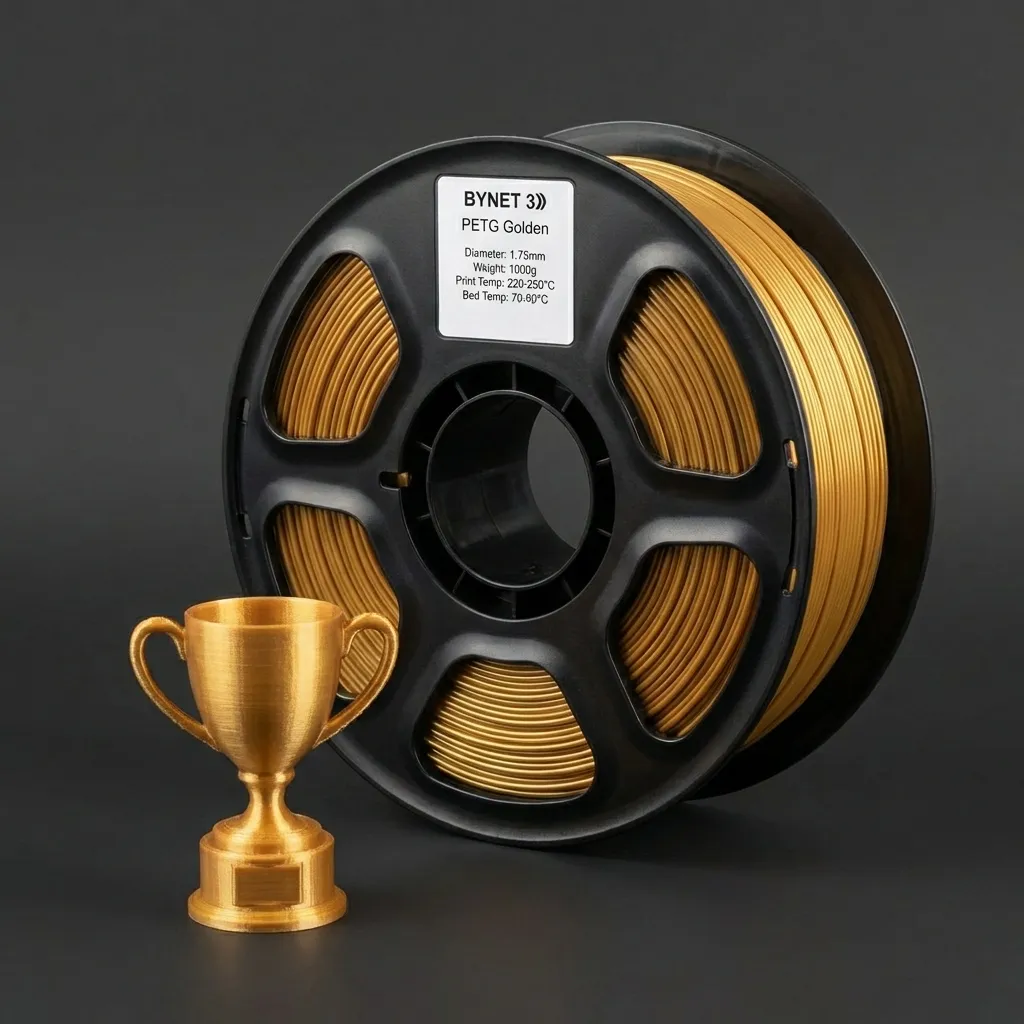 Пластик для 3D принтера BYNET3D PETG Gold (BN_PETG0_GD)