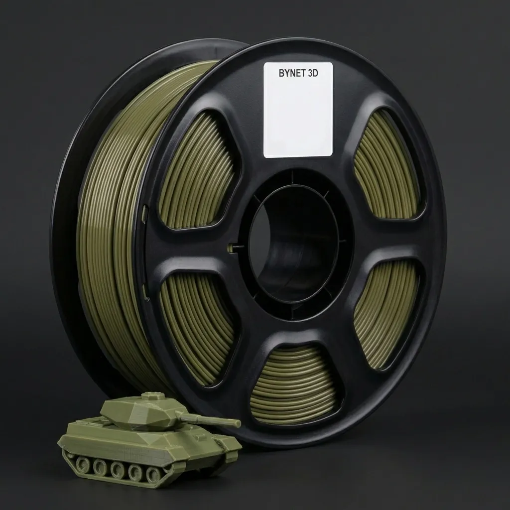 Пластик для 3D принтера BYNET3D PETG Military Green (BN_PETG0_MGR)