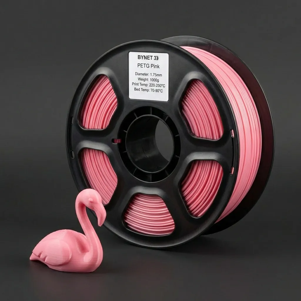Пластик для 3D принтера BYNET3D PETG Pink (BN_PETG0_PK)