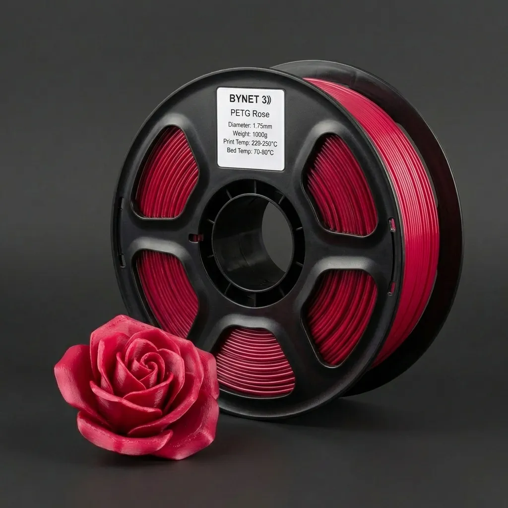 Пластик для 3D принтера BYNET3D PETG Rose (BN_PETG0_RS)