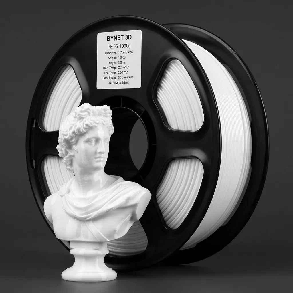 Пластик для 3D принтера BYNET3D PETG White (BN_PETG0_WH)