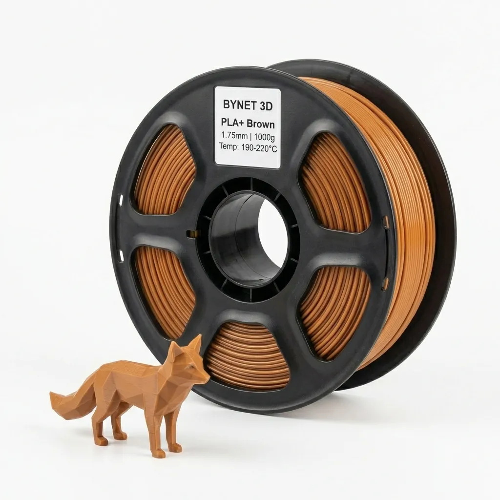 Пластик для 3D принтера BYNET3D PLA + Brown (BN_PLA10_BR)