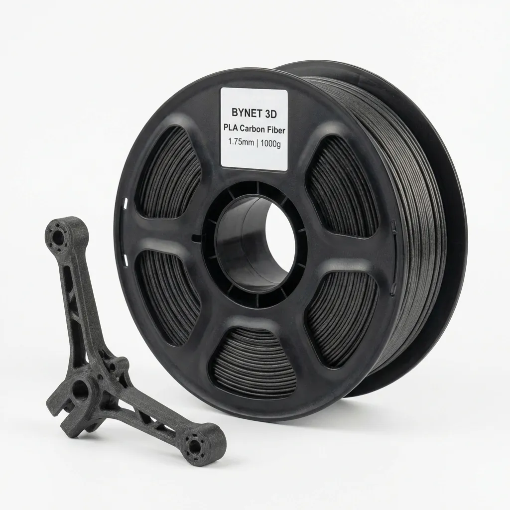 Пластик для 3D принтера BYNET3D PLA Carbon Fiber Black (BN_PLACF_BK) 1кг
