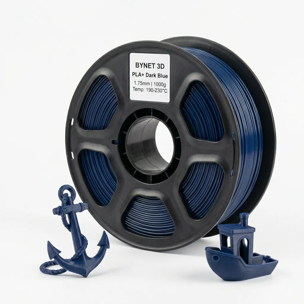 Пластик для 3D принтера BYNET3D PLA + Dark Blue (BN_PLA10_DBL)