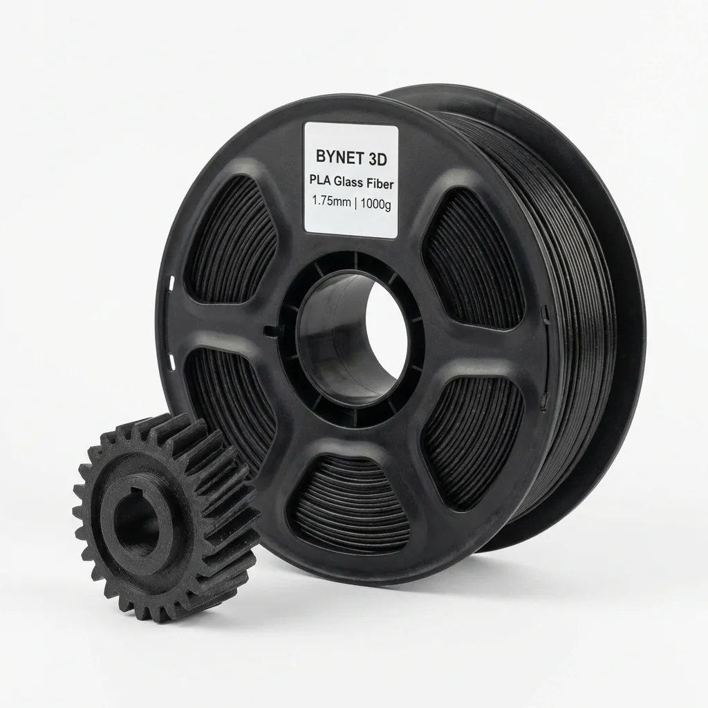 Пластик для 3D принтера BYNET3D PLA Glass Fiber Black (BN_PLAGF_BK)