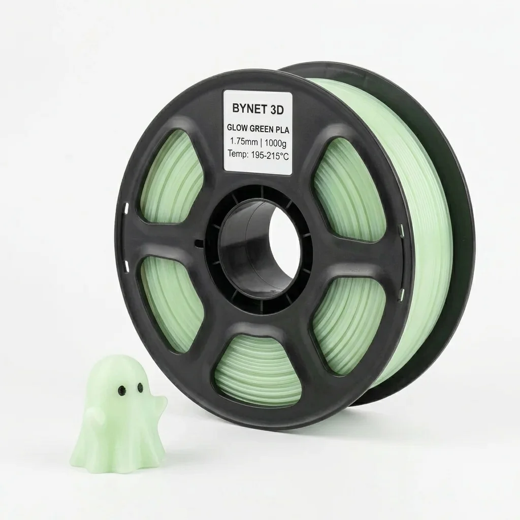 Пластик для 3D принтера BYNET3D PLA Glow Green (BN_PLA40_GR)