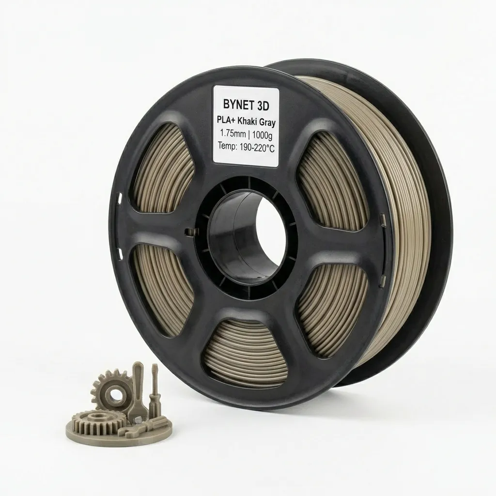 Пластик для 3D принтера BYNET3D PLA + Khaki Gray (BN_PLA10_KGY)