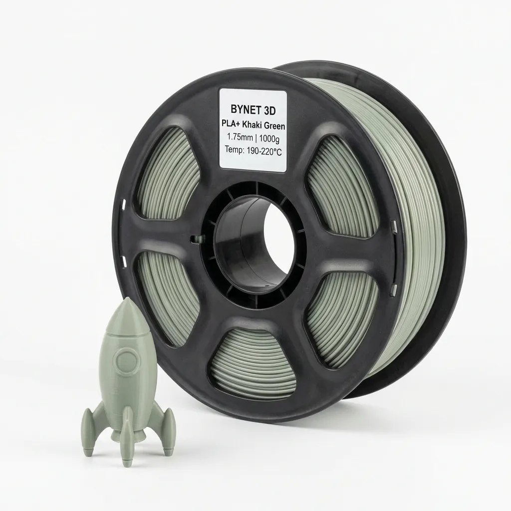 Пластик для 3D принтера BYNET3D PLA + Khaki Green (BN_PLA10_KGN)