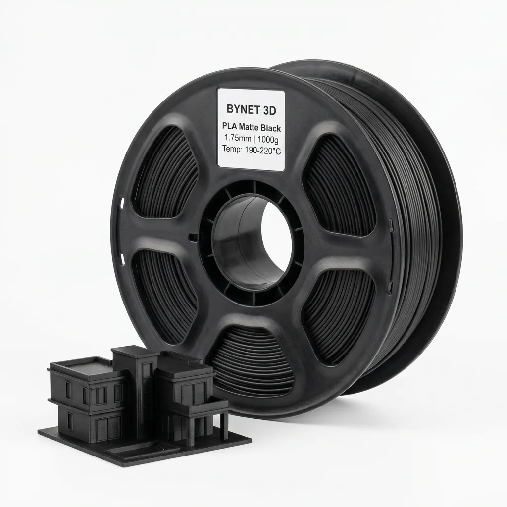 Пластик для 3D принтера BYNET3D PLA Matte Black (BN_PLA20_BK)
