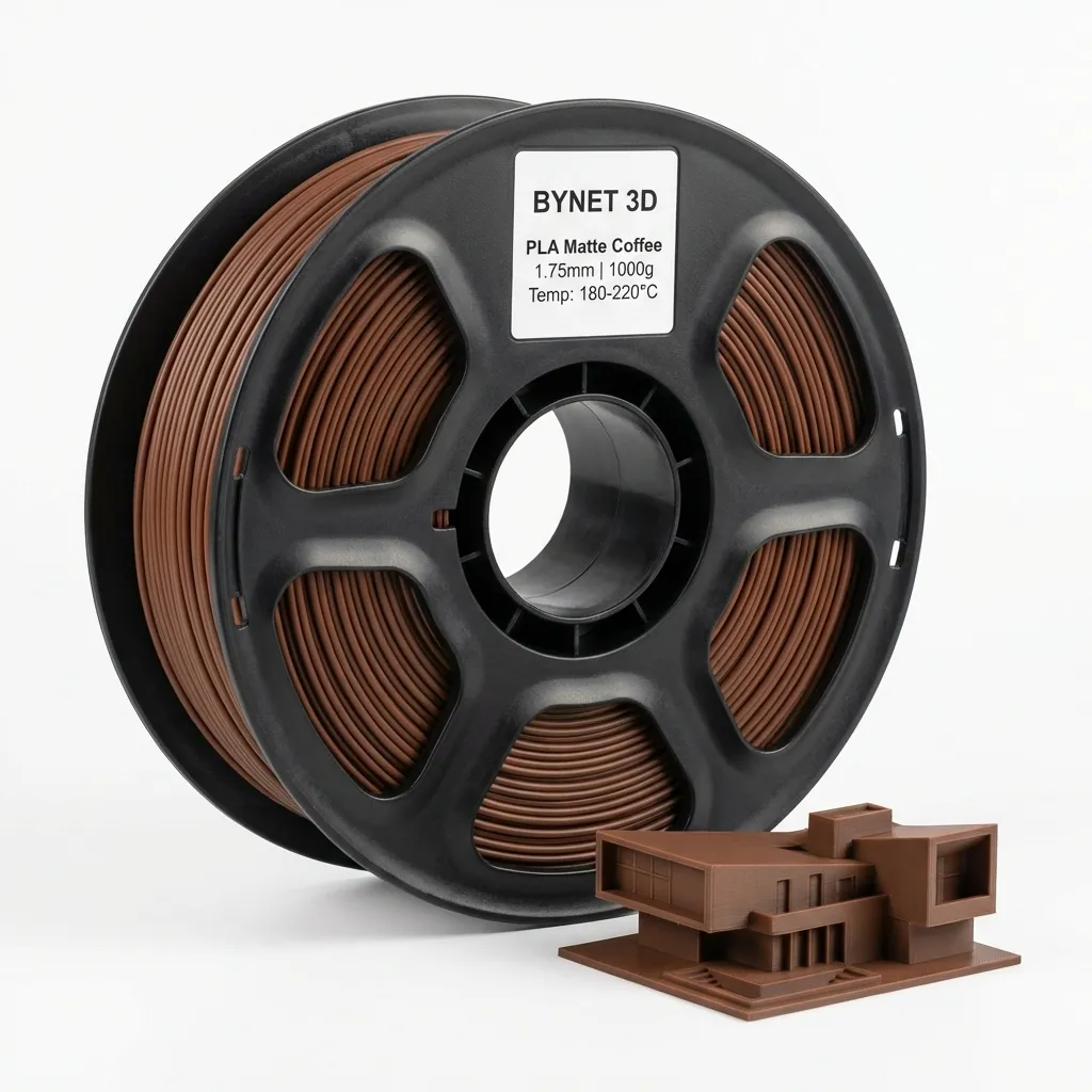 Пластик для 3D принтера BYNET3D PLA Matte Coffee (BN_PLA20_CE)