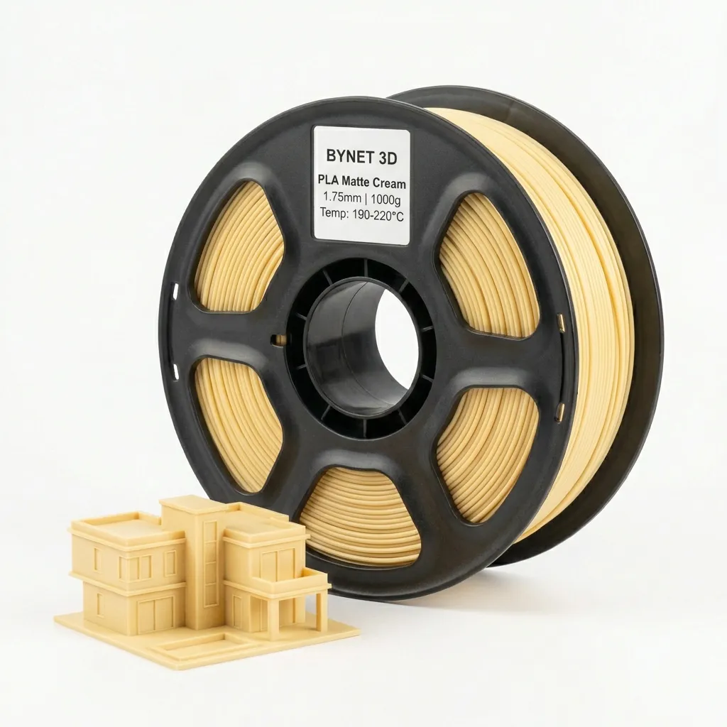 BYNET 3D PLA MATTE Кремово-желтый