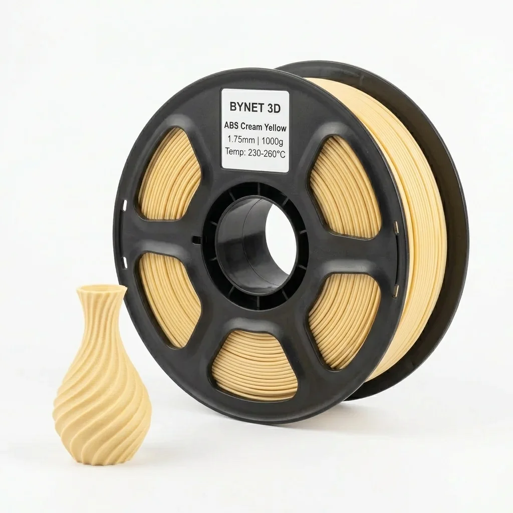 Пластик для 3D принтера BYNET3D PLA Matte Cream Yellow (BN_PLA20_CYW)