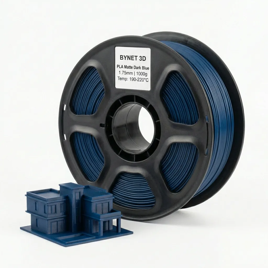 Пластик для 3D принтера BYNET3D PLA Matte Dark Blue (BN_PLA20_DBL)