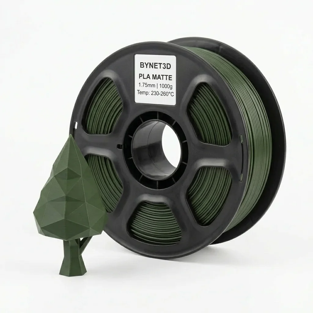 Пластик для 3D принтера BYNET3D PLA Matte Military Green (BN_PLA20_MGR)