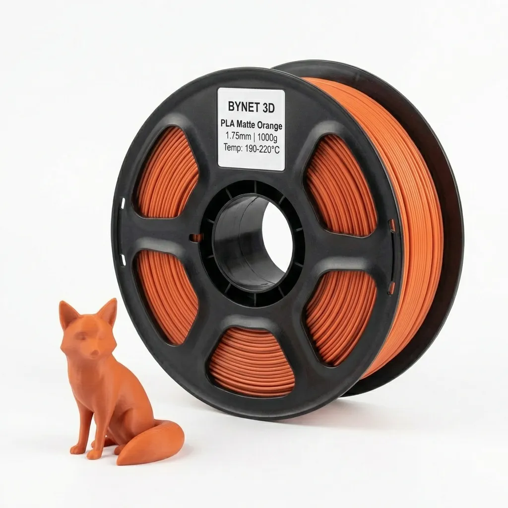 Пластик для 3D принтера BYNET3D PLA Matte Orange (BN_PLA20_OR)