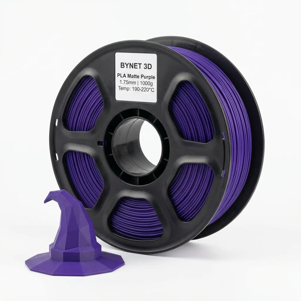 Пластик для 3D принтера BYNET3D PLA Matte Purple (BN_PLA20_PE)