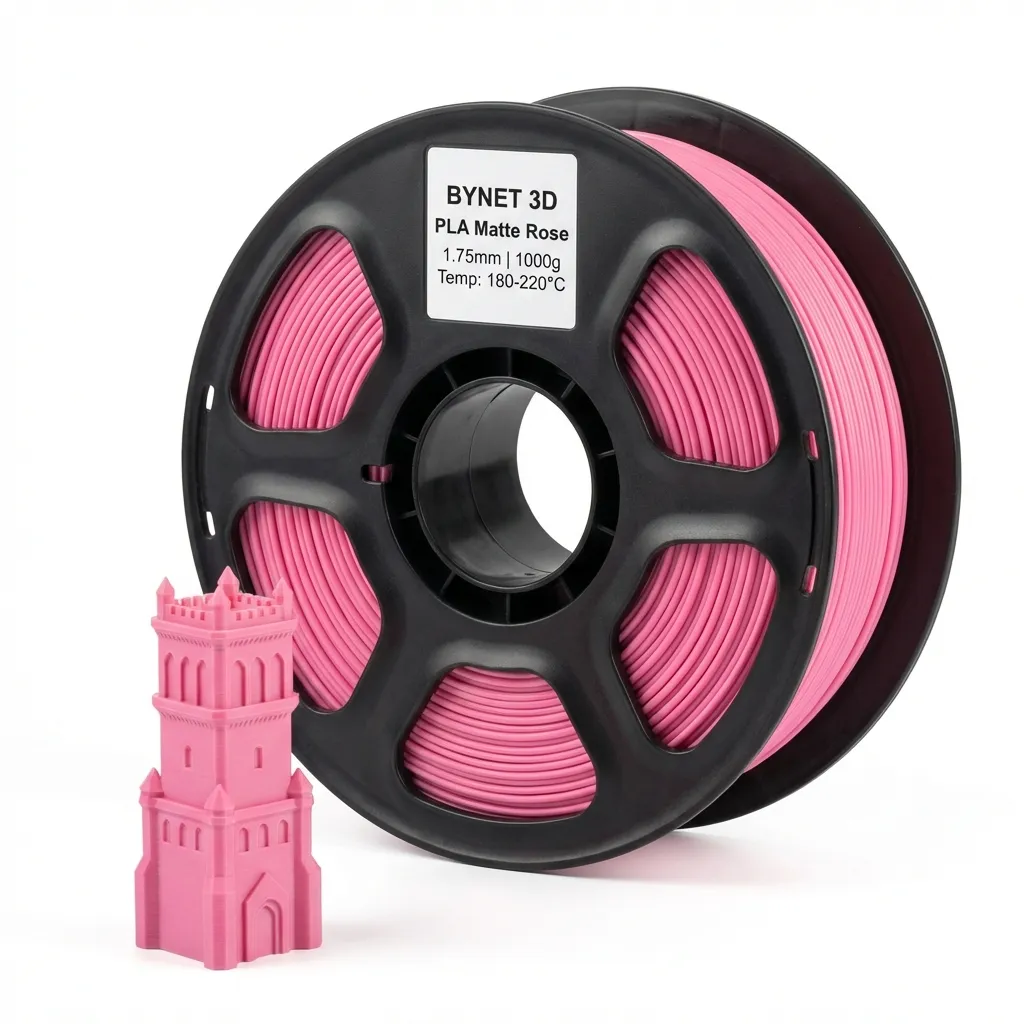 Пластик для 3D принтера BYNET3D PLA Matte Rose (BN_PLA20_RS)