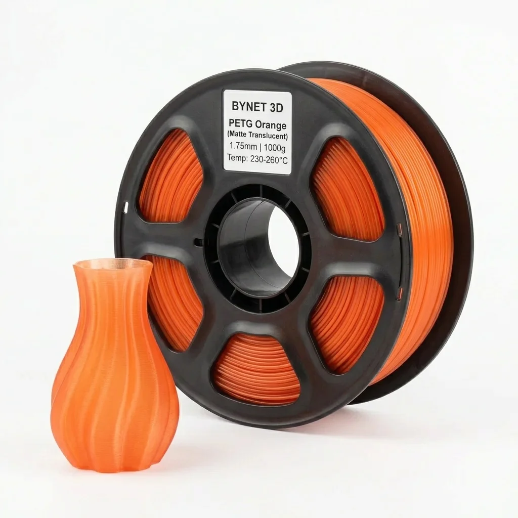 Пластик для 3D принтера BYNET3D PLA + Transparent Orange (BN_PLA10_TOR)