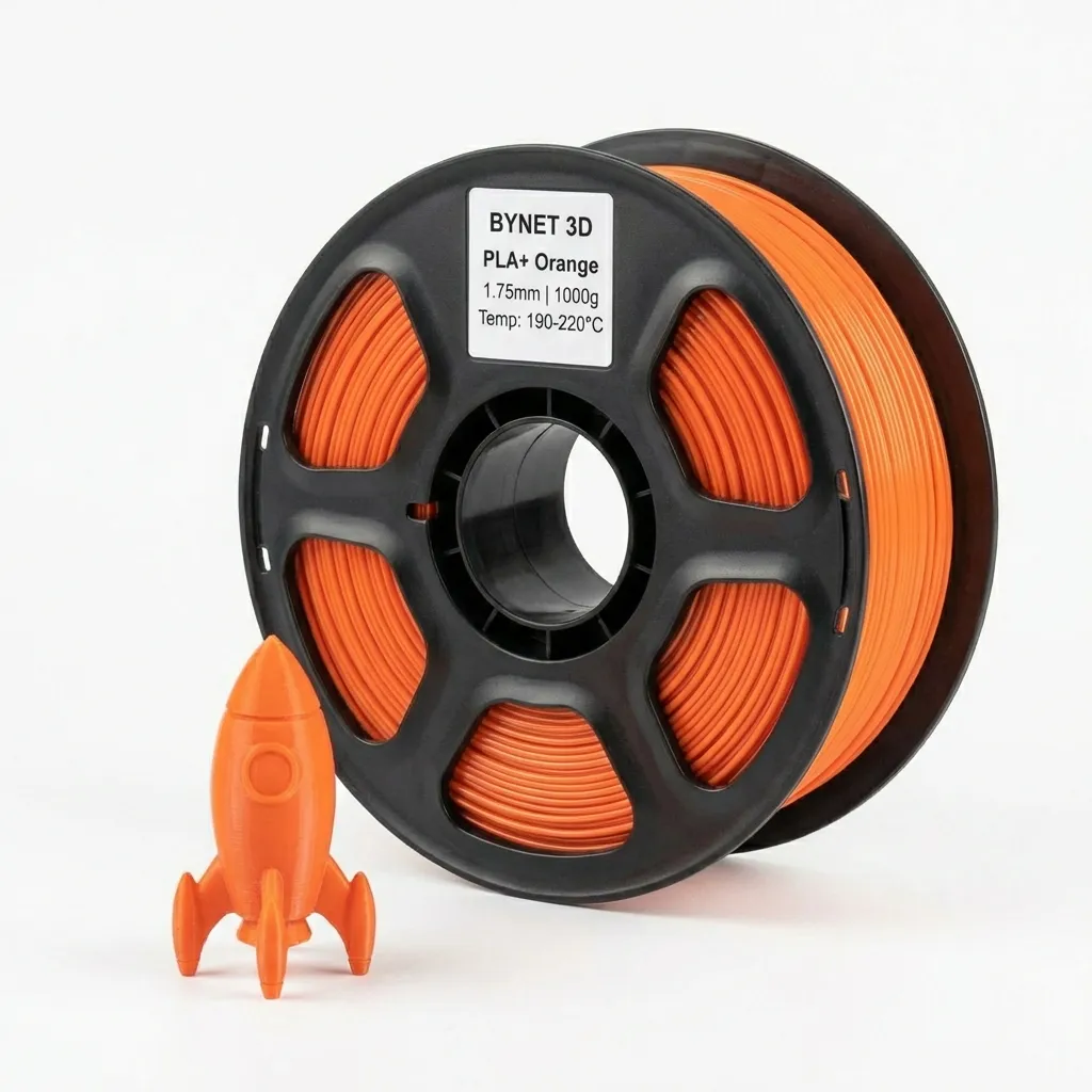 Пластик для 3D принтера BYNET3D PLA + Orange (BN_PLA10_OR)