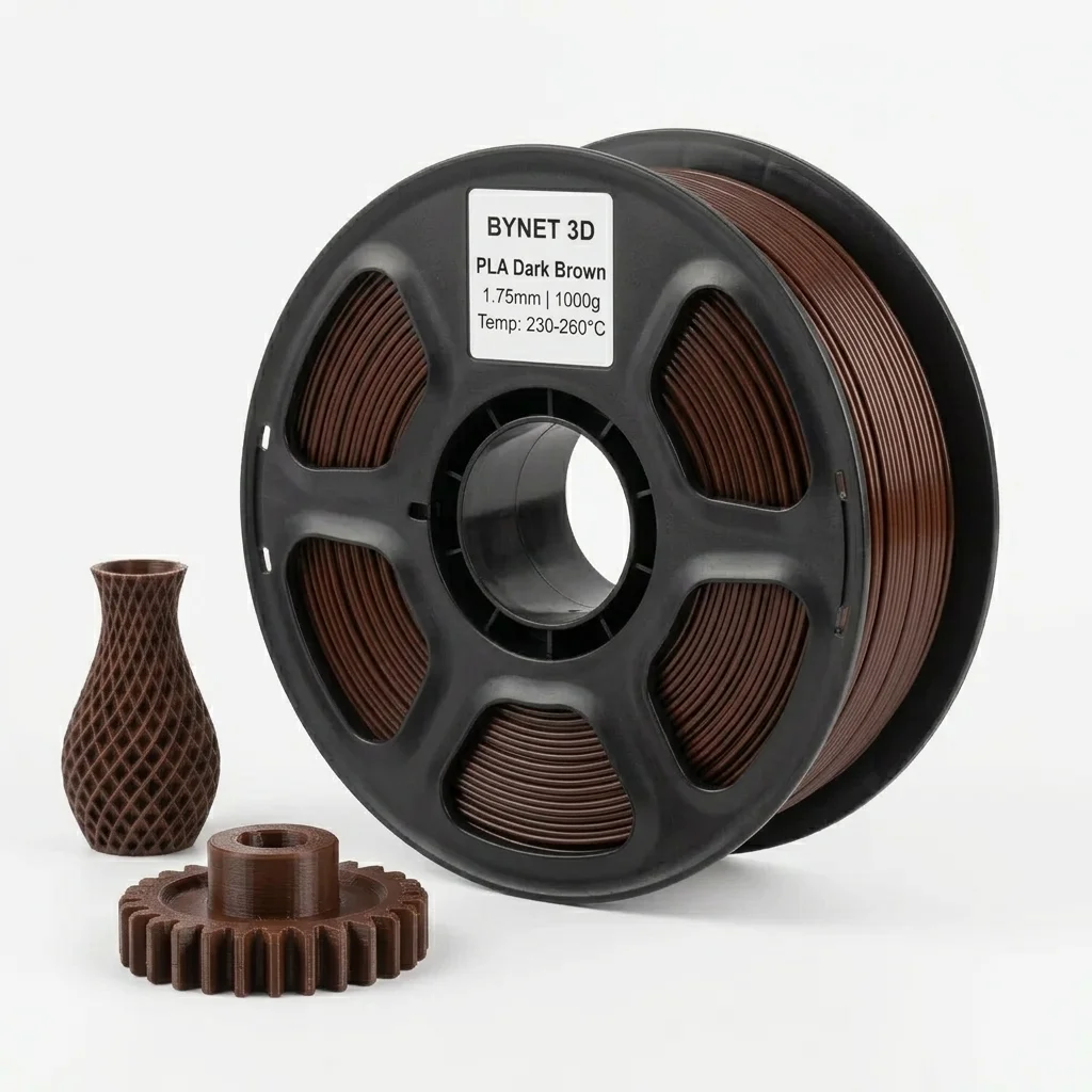 Пластик для 3D принтера BYNET3D PLA + Dark Brown