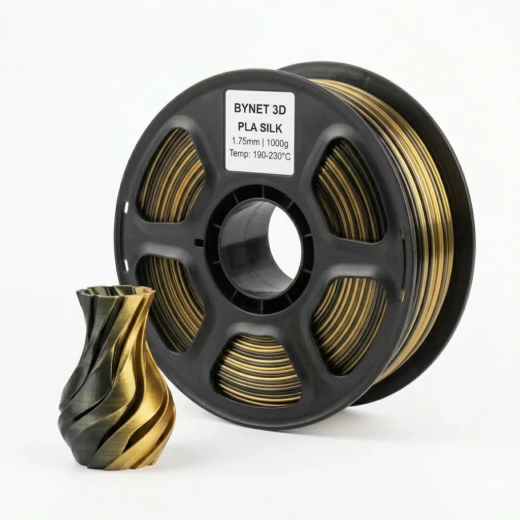 Пластик для 3D принтера BYNET3D PLA Dual Black / Gold (BN_PLA80_BGD)