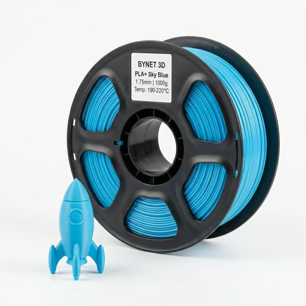 Пластик для 3D принтера BYNET3D PLA + Sky Blue (BN_PLA10_SB)