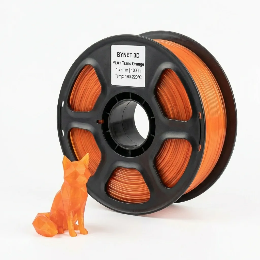 BYNET 3D PLA + Прозрачный Оранжевый