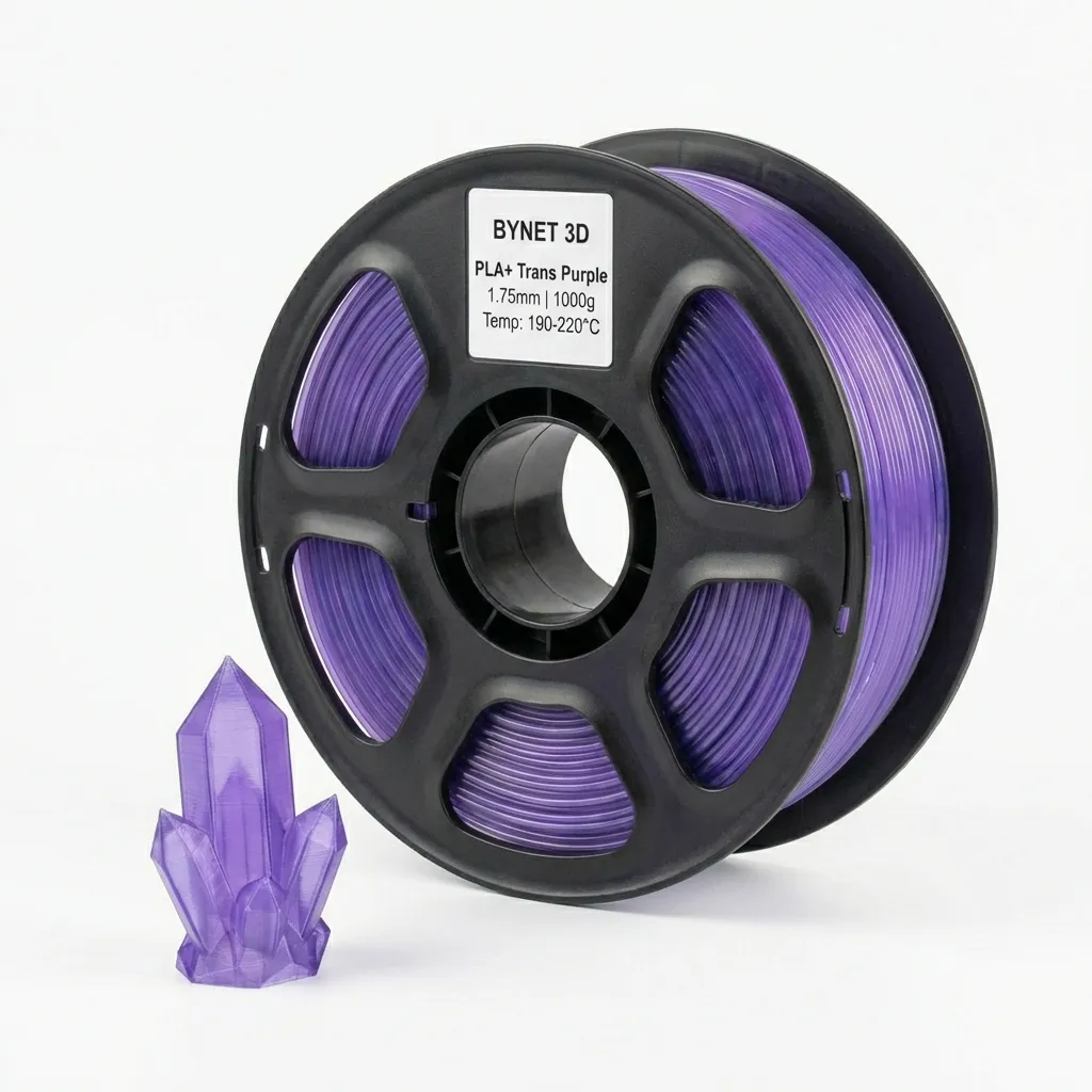 BYNET 3D PLA + Прозрачный Фиолетовый