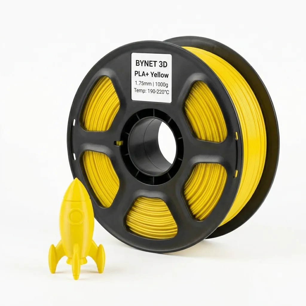Пластик для 3D принтера BYNET3D PLA + Yellow (BN_PLA10_YE)