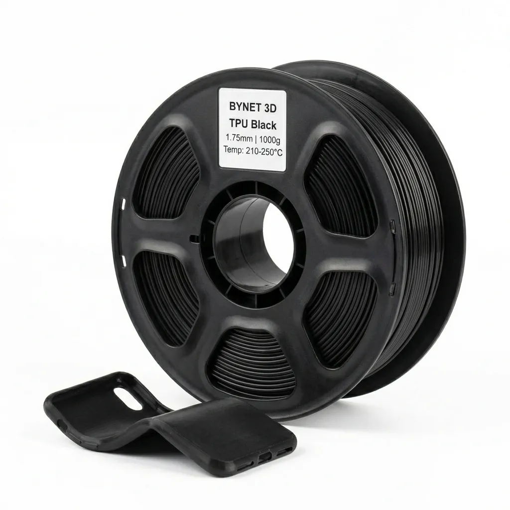 Пластик для 3D принтера BYNET3D TPU 95A Black (BN_TPU00_BK)