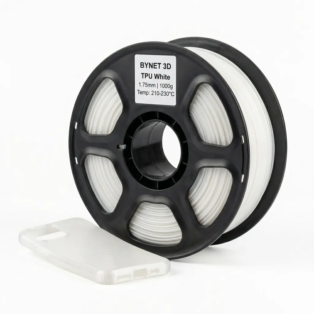 Пластик для 3D принтера BYNET3D TPU 95A White (BN_TPU00_Wh)